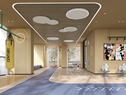 Modern Overhead Floor Children's Activity Area