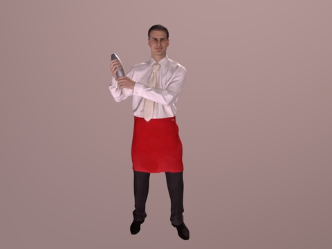 Male Waiter in Western Restaurant