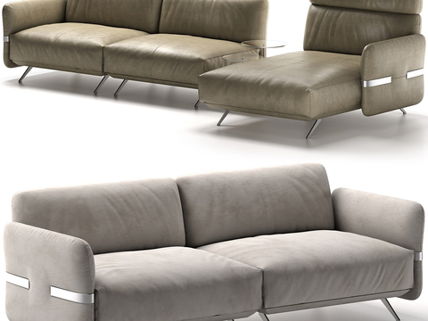 Natuzzi PABLO double sofa corner sofa