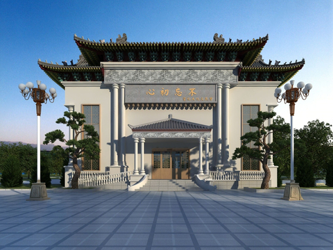 Chinese ancestral temple appearance