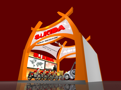 Motorcycle Showroom Booth