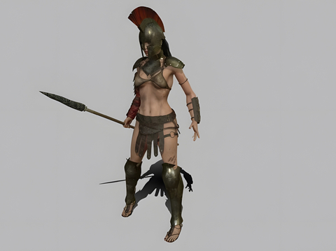 Barbarian female gladiator