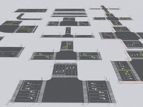 Road Crossing T-shaped Crossing Road