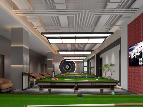 Modern Billiard Room Billiard Hall