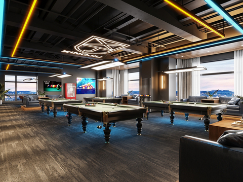 Modern Billiard Room