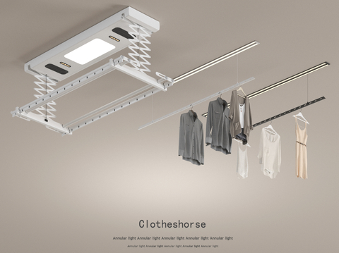 Telescopic drying rack Invisible drying rack