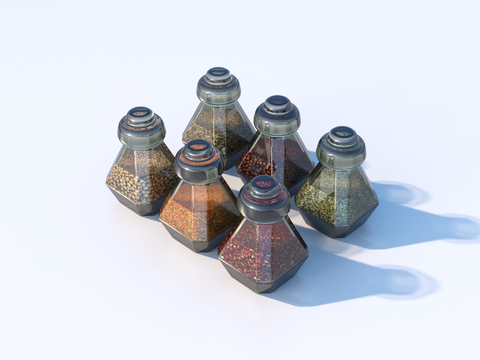 Ingredients seasonings bottle Kitchenware