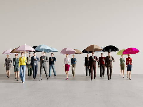 People Umbrella People Umbrella People