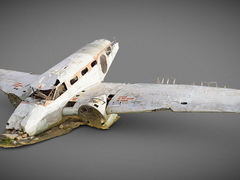 Modern Crashed Plane