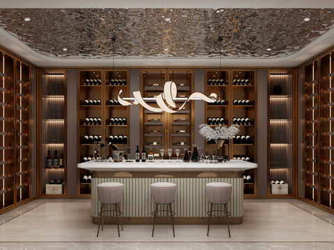 Affordable Luxury Style Wine Cellar Wine Tasting Room