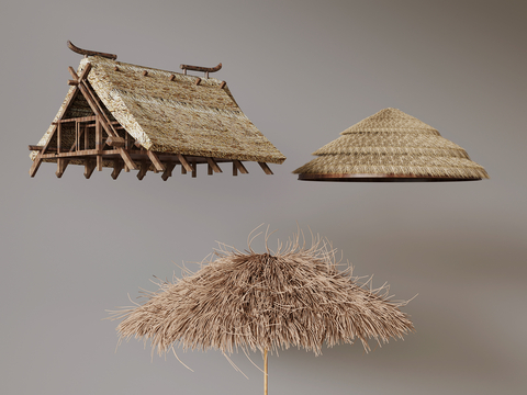 thatched shed eaves roof