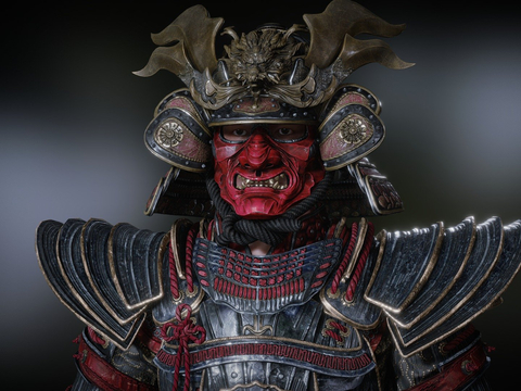 Anime character Red Samurai