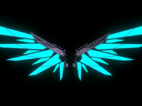 Film and TV animation mechanical wings