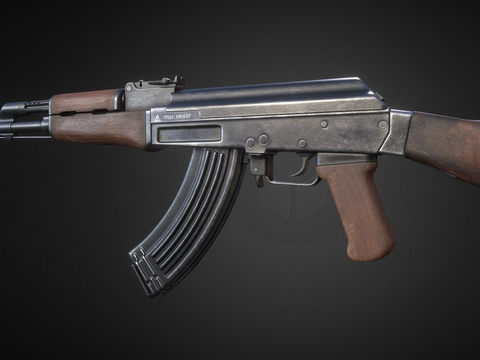 Military pistol AK-47 rifle