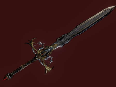 Fantasy two-handed sword long sword