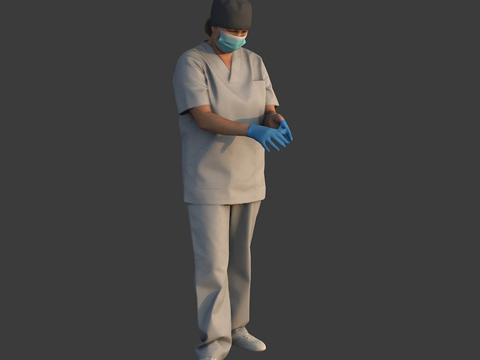 Female doctor nurse nurse worker