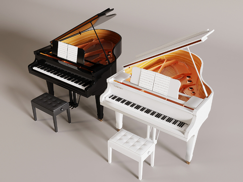 Paint grand piano