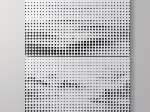 New Chinese-style Perforated Plate Landscape Painting Perforated Plate Perforated Panel