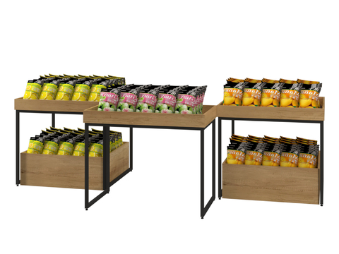 Supermarket Shelf Shopping Mall Container Snack Rack