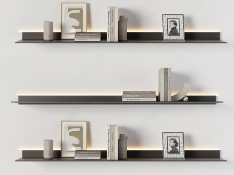 Modern wall-mounted shelf shelf