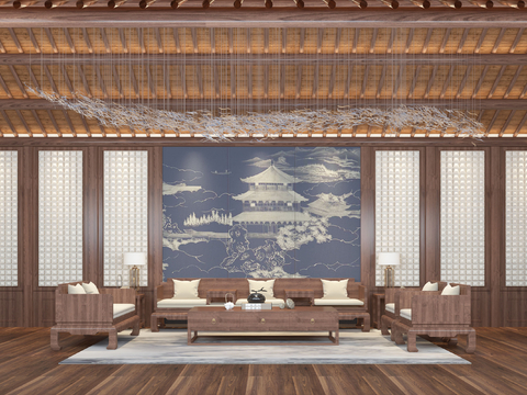 New Chinese-style reception room