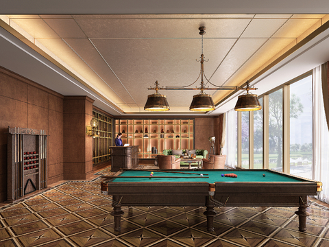 Modern Billiard Room