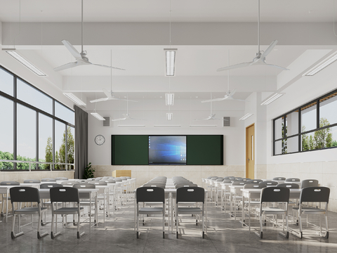 Modern School Classroom