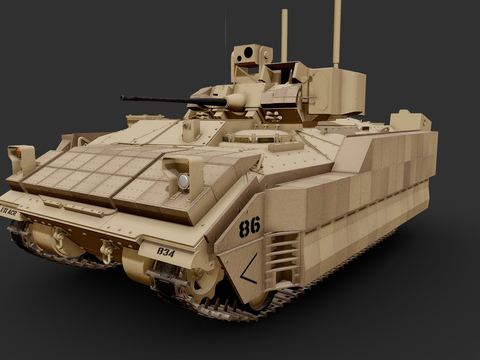 Modern armored tank