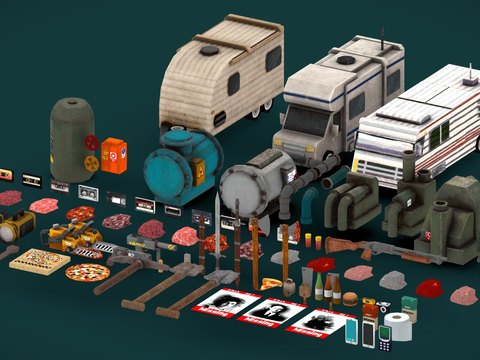 Industrial equipment mechanical equipment props package