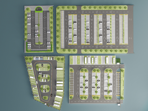 Modern ecological parking space