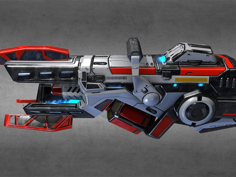 Laser Beam Gun Animation Gun