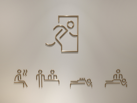 Modern logo wall decoration