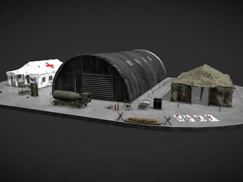 Military Base Tent Truck