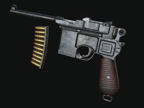 Mauser C96 pistol gun