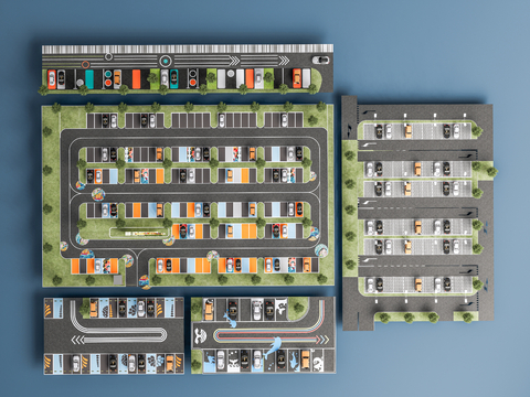 Outdoor parking Modern parking