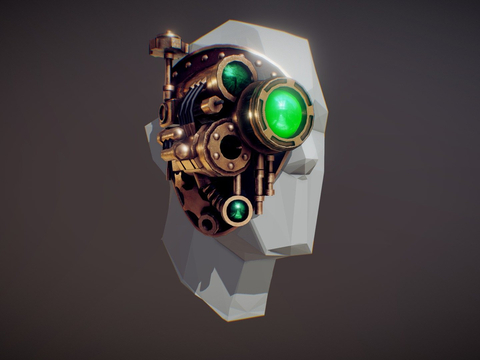 Steampunk mask anime mask