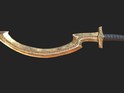 Egyptian crescent knife bronze knife