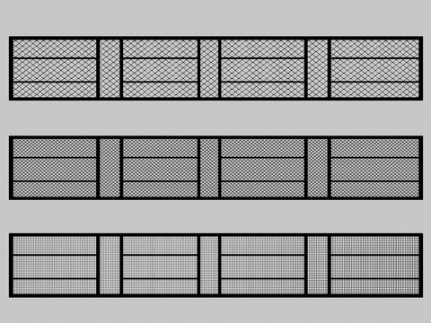 Modern net guardrail partition