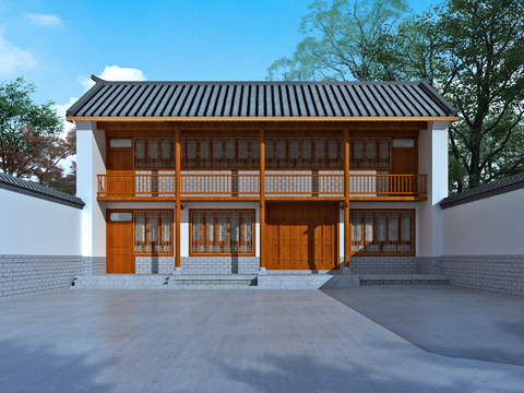 New Chinese-style Village Ancient Building House