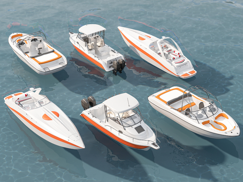 Modern Speedboat Lifeboat