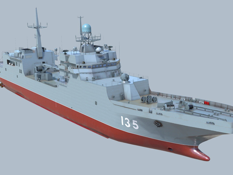 modern ship landing ship