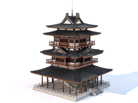 Chinese Ancient Architecture Pagoda Tower