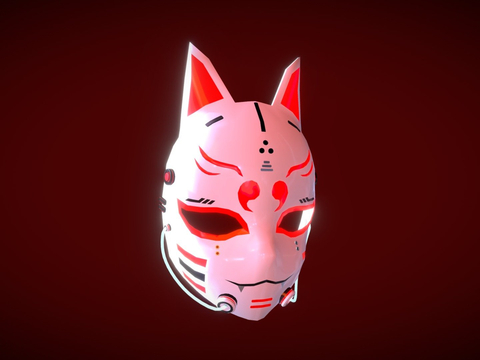 Cyberpunk Fox Mask