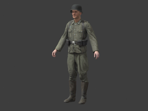 German Soldier Characters Soldier