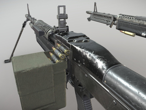 M60 light machine gun