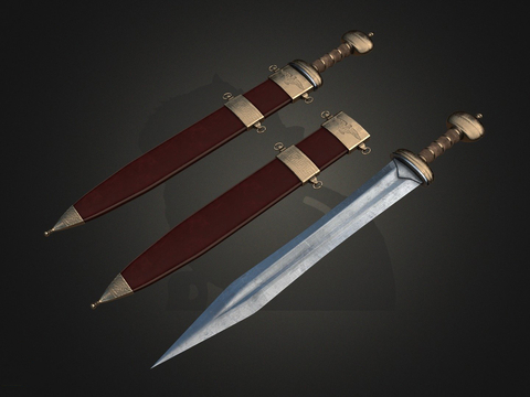 Roman sword scabbard dagger