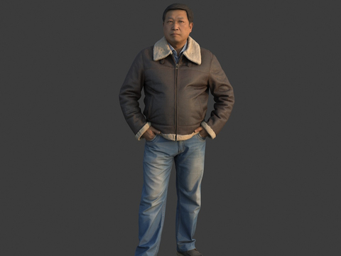 asian man casual figure