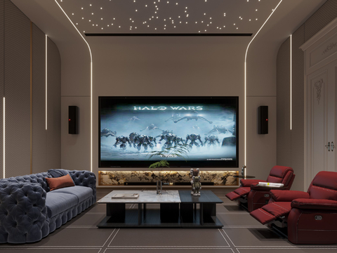 French Audio-Visual Room Audio-Visual Room Home Theater