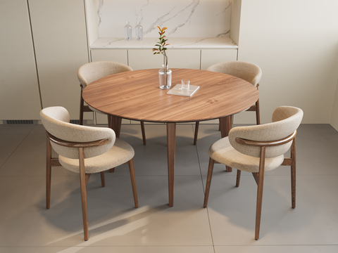 Nordic Dining Table and Chair Round Dining Table