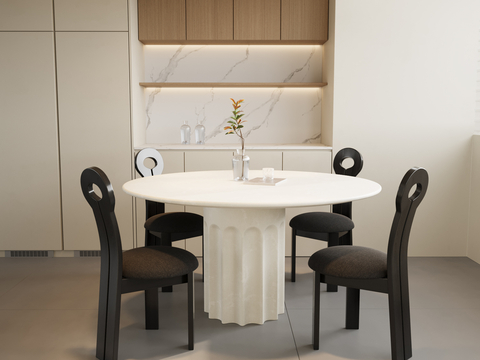 Round dining table